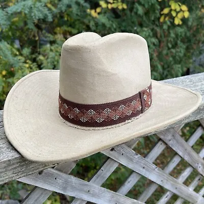 Vintage Mens Newport Cowboy Western Hat Brown Tan Sz. Small 6 3/4-6 7/8 Unisex S • $15.99