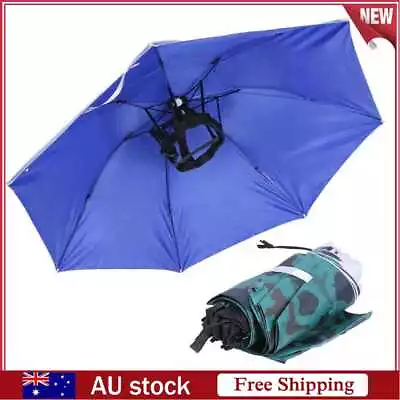 $13.49 • Buy Head Umbrella Anti-UV Anti-Rain Outdoor Travel Fishing Umbrella Hat