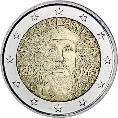 2 Euro Finland 2013 * 125th Anniversary - Birth Of Frans Eemil Sillanpää * Unc • $6.49