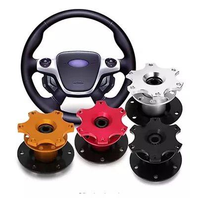 Car Steering Wheel Quick Release Hub Adapter Snap Off Boss Kit With Screws Brown • $37.60