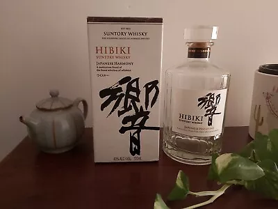 Suntory Hibiki Harmony Whisky Decanter Bottle Contents Empty 700 Ml • $35