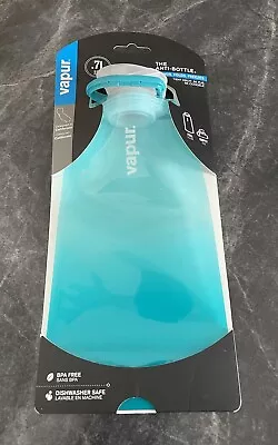 VAPUR The Anti-Bottle .7L/23oz Collapsible BPA Free Water Bottle MALIBU TEAL • $10.25
