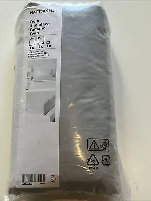 Ikea Nattjasmin Twin Sheet Set Light Gray Brand New 603.374.76 • $24.90