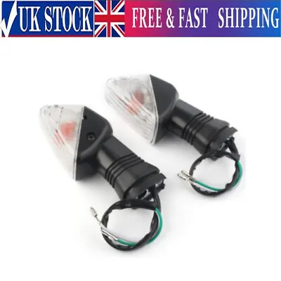 Turn Signal Indicator Lights Clear For Kawasaki Ninja ZX-6R ZX-10R Z750 Z1000 UK • £13.86