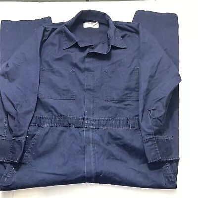 VTG Unitog Farm Mechanic Work One Piece Suit Mens Size 44 BLUE Hipster Stained • $16