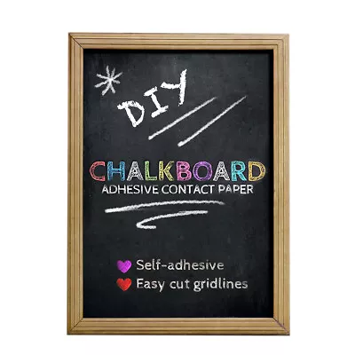 Duck Brand Chalkboard Liner 12 In X 10 Ft Adhesive Laminate Writeable Surface • $9.99