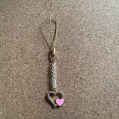 Handmade Pretty Heart Mobile  Phone Charm/pencil Case / Bag Charm 🎁 • £3.20