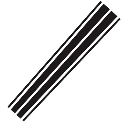 Racing Long Stripe Graphics Stickers Vinyl Film Decals For Car Hood Bonnet Matte • $10.70