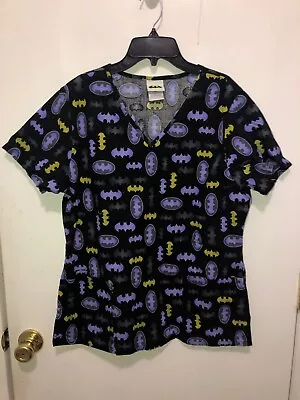 Batman DC Comics Womens SZ Medium Scrub Top W/ Pockets • $11.99