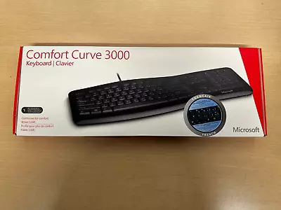 Microsoft Comfort Curve Keyboard 3000 P/N 3TJ-00003 French New Factory Sealed • $69.99