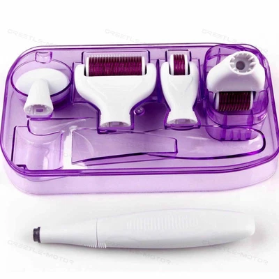 $45.05 • Buy New Titanium Derma Roller Dermaroller Micro Needle Skin Care Kit Gift Pink YS