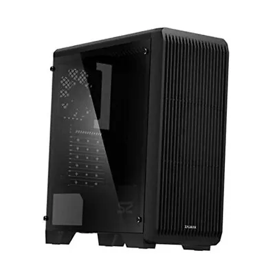 ATX Mid Tower Computer Case With 3X Pre-Installed 120mm Fan Tempered Glass S2 • $68.39