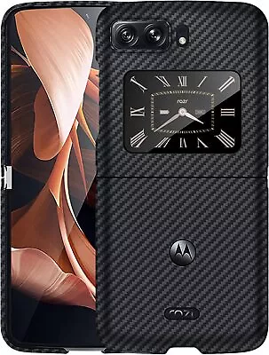 Genuine Carbon Fiber Case Slim&Light Anti-Scratch Cover For Motorola Razr 2022 • $34.99