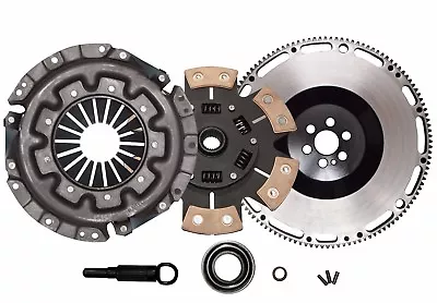 QSC Stage 3 Ceramic Clutch Kit Flywheel Kit Fits Nissan RB20DET RB25DET Skyline • $458.05