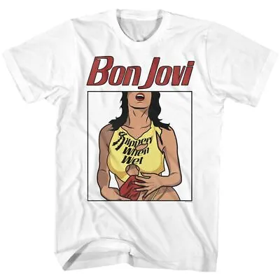 £45.26 • Buy Bon Jovi - Slippery When Wet 2 - Short Sleeve - Adult - T-Shirt