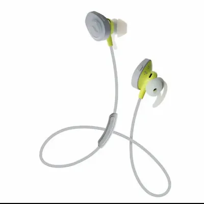 Bose SoundSport Wireless Bluetooth In Ear Headphones Earbuds - Citron Grey • $40