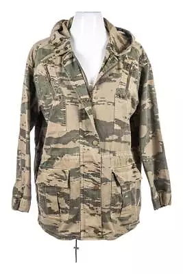 J Brand Women Coats & Jackets Military Jackets XS Green Cotton • $73.99