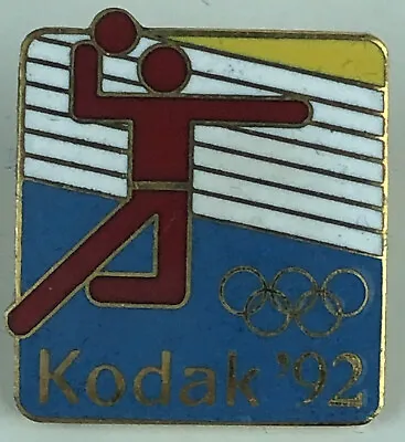 Kodak '92 Barcelona Olympics Volleyball 1992 Lapel Pin Rare Stamp Version HG53 • $10.49