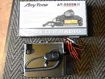 AnyTone AT-5555N II 10 Meter Radio With AM/FM/SSB/PA/CTCSS/DCS 60W LN • $185