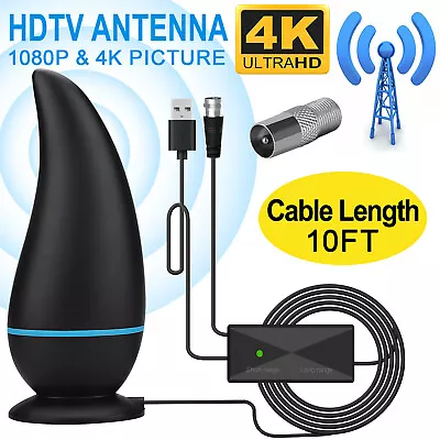 250 Miles TV Antenna Indoor Digital HDTV Amplified Signal Booster 4K HD 1080P • $11.88