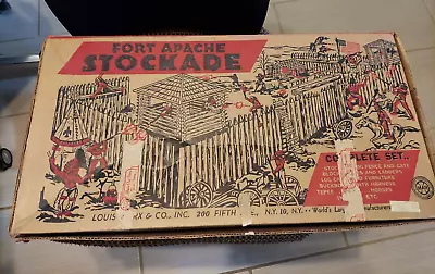 Vintage Fort Apacke Stockade #3609 Louis & Marx -view Pictures • $99.97