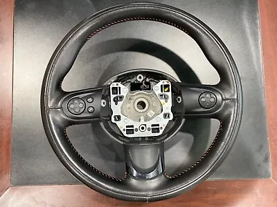 07-13 R56 Mini Cooper JCW Steering Wheel Red Stitching VERY CLEAN  • $195