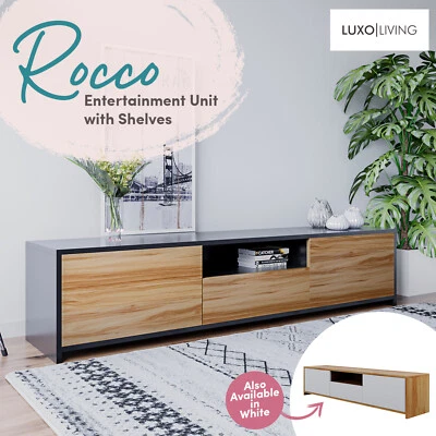 $149 • Buy 180cm TV Stand Entertainment Unit Cabinet With Shelves And Drawers
