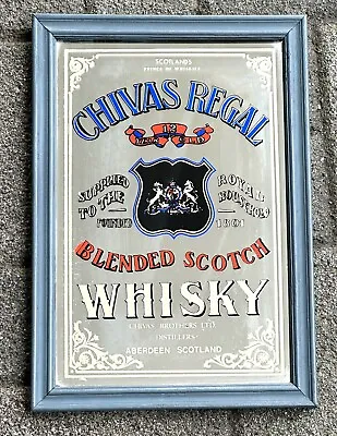 Chivas Regal Scotch Whisky 1970's Mirror Advertising 34x24 • $123.56