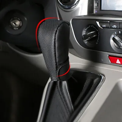 $7.71 • Buy Black Car Accessories Gear Hand Shift Knob Cover PU Leather Handbrake Cover