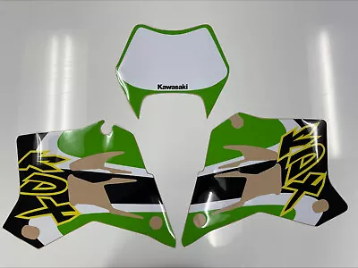 Kawasaki Kdx200 Kdx220 Kdx  200 220  Shroud Headlight Graphics Decal Sticker • $65