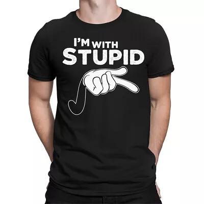 Im With Stupid People Funny Offensive Meme Joke Mens Womens T-Shirts Top #BAL • £9.99