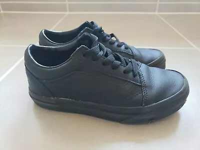 Vans Kids Shoes Leather Old Skool Size 1 • $30