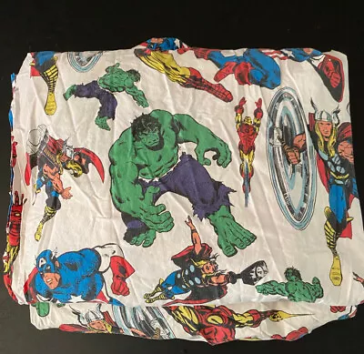 Pottery Barn Kids Marvel Super Heroes 2 Piece Twin Sheet Set Hulk • $40