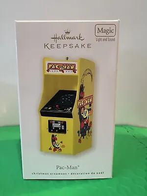 Hallmark Keepsake Ornament Pac-Man Classic Arcade MAGIC Light Sound 2008 • $79.99