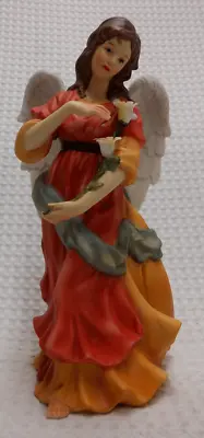 Angel W/ Yellow & White Lilies In Her Arm  O'WELL  1997  10 H Porcelain Brunette • $37.92