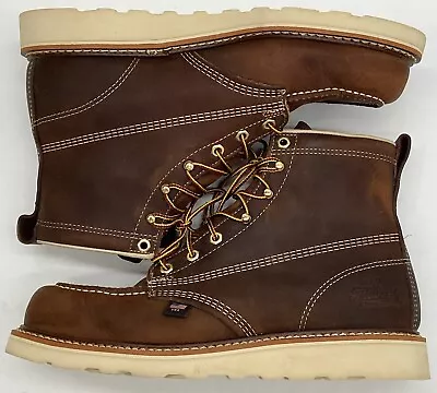 Thorogood 814-4203 Men's 6  Leather Moc Toe Non Safety Work Boots Size 10.5 EE • $155
