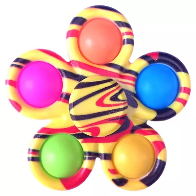 Fidget Spinner Stress Relief Push Pop It Bubble Sensory Autism Toy Kids Adults • £3.49