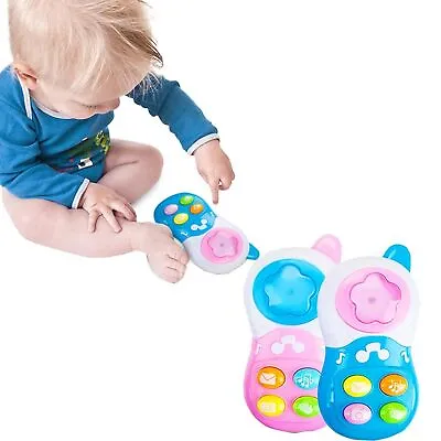 Baby Phone Toy Telephone Educational Pre School Learning Kids Music Mobile Gifts • £5.59