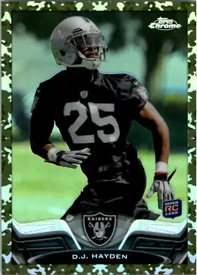 $4 • Buy 2013 Topps Chrome Camo Refractors Football Card Pick