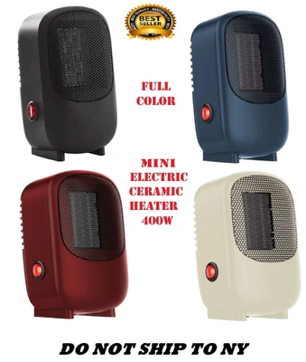 $12.97 • Buy Personal Mini Electric Ceramic Heater Small Portable 400w Indoor Room MutilColor