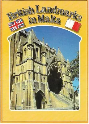 Malta -British Landmarks - Former Methodist Church Floriana- New Postcard • £1.20