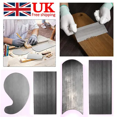 4x Woodworking Hardwood Cabinet Scraper Cabinet Manganese Steel Sheet Deburring • £11.49