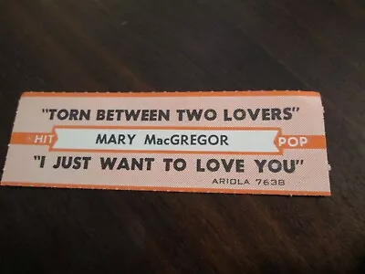 Mary MacGregor - Torn Between Two Lovers  Orig  Jukebox Strip • $1.99