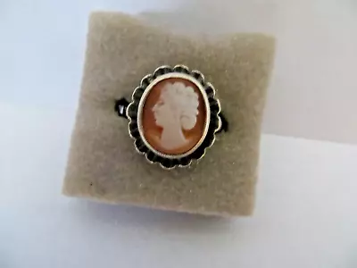 Vintage Cameo Hallmarked  Ring • $14.78