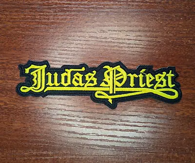 Judas Priest Band Patch Heavy Metal Rock Punk Music Embroidered Iron On 1.5x5.25 • $5