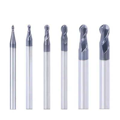 Sale HRC45 CNC Lathe Milling Cutter Ball Nose End Mill Drill Bit 2Flutes • $5.41