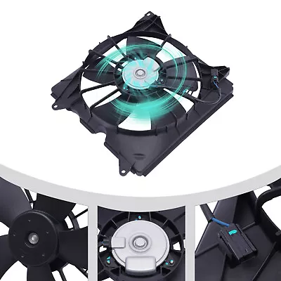 Left Radiator Cooling Fan W/ Blade Motor & Shroud For 2013-2017 Honda Accord  • $35.15