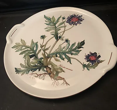 Vintage Villeroy & Boch Botanica Handled Cake Plate Knautia Arvensis • $55