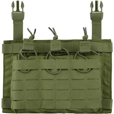 £29.95 • Buy Condor LCS VAS Triple Mag Panel MOLLE Military Webbing Carrier Combat Olive Drab