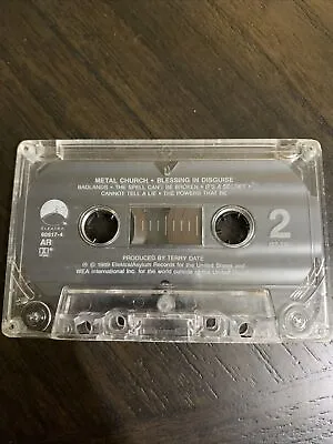 Blessing In Disguise By Metal Church (Cassette1989 Elektra Tested TAPE ONLY • $0.99
